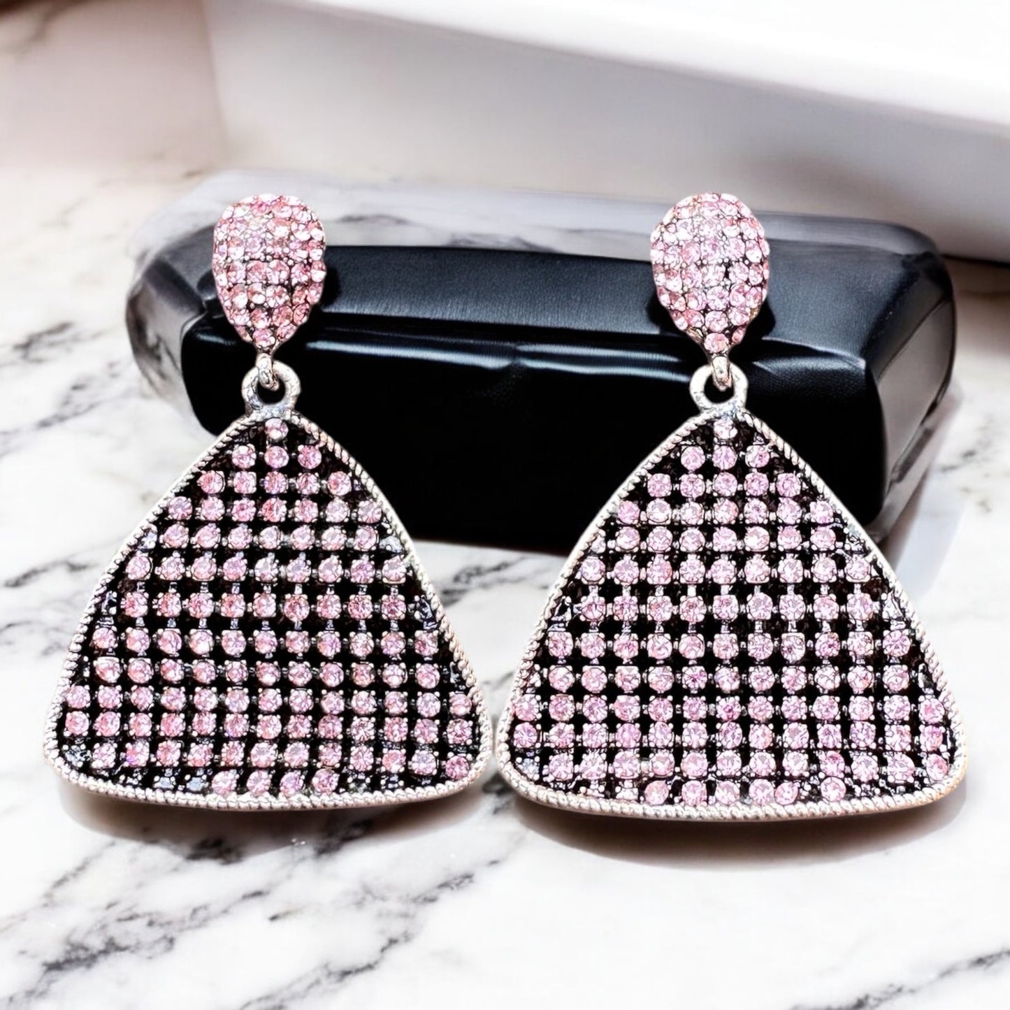 Pink Sparkle Earrings