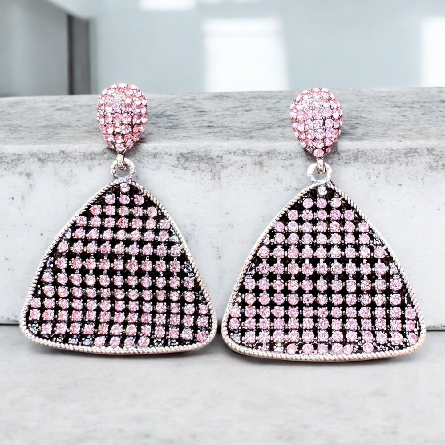 Pink Sparkle Earrings