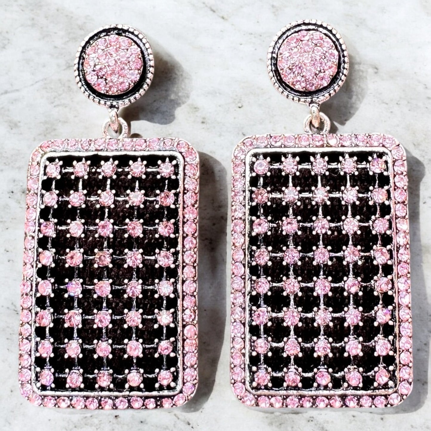 Pink Sparkle Earrings